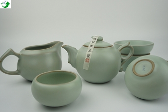 汝窯茶具組禮盒-圓(特價品)