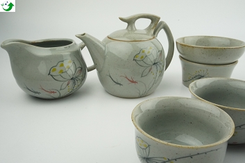 手繪陶瓷茶具組禮盒(特價品)產品圖