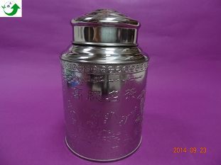 一斤茶葉罐(金屬鐵罐)
